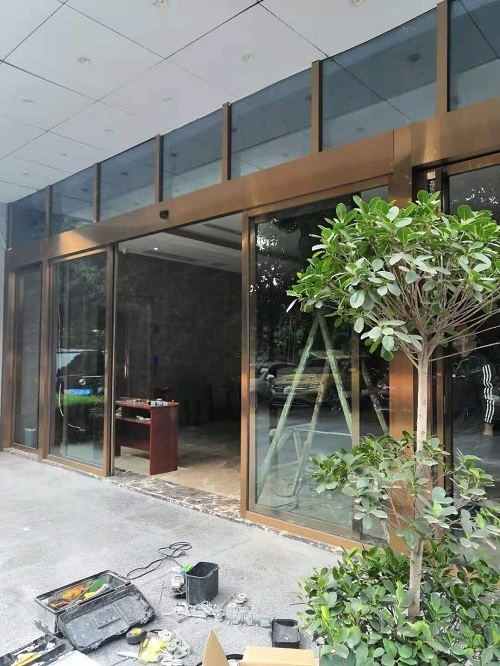 酒店自動門案例，成都酒店感應自動門案例