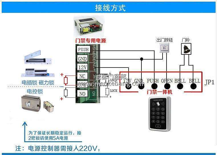 門禁系統(tǒng)布線注意事項