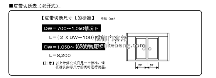 玻璃自動(dòng)門(mén)皮帶說(shuō)明