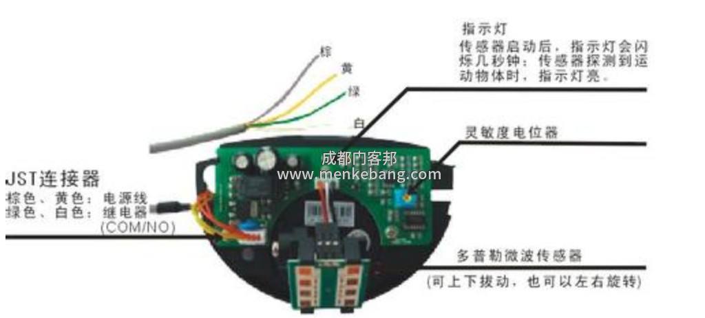自動(dòng)門感應(yīng)器如何接線2
